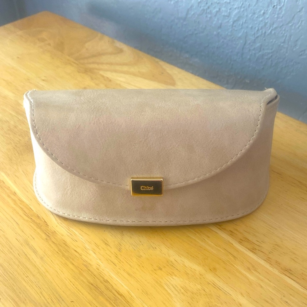 Suede Chloe sunglasses case